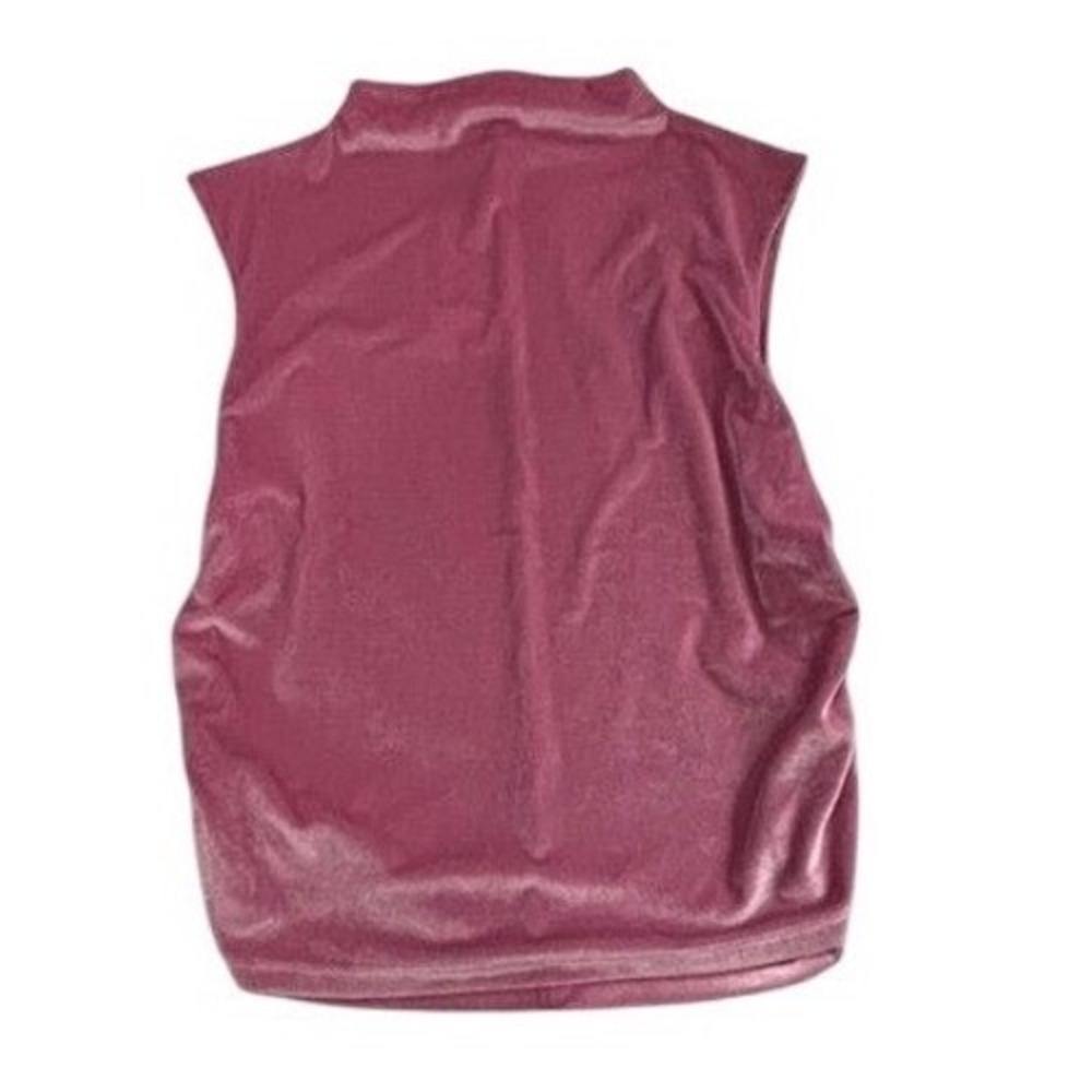 A‎ New Day Women's Sleeveless Velvet Top Mauve Pink Party Tank